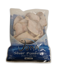 Jona Silver Pomfret WR 80-100g IQF 10 x 1 kg 20% -CN