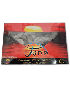 Jona Vannamei shrimps HOSO 50/60 IQF 6 x 2kg 20% -EC