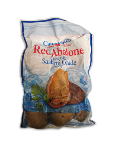 Red Abalone Raw With Shell and guts IQF 10x1 kg 9p 100%NW-CL