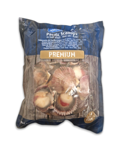 Nordic Scallops Halfshell Roe-on 30/40 IQF 10 x 1kg 25% -PE