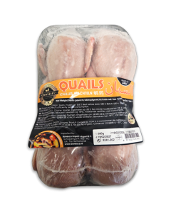 Quaility Cleaned HALAL Quails XL 170-190g Tray 6 x ~720g -ES