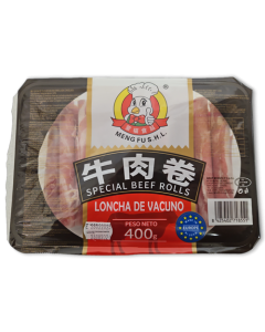 Meng Fu Beef Rolls 牛肉卷 Tray 15 x 400g -ES